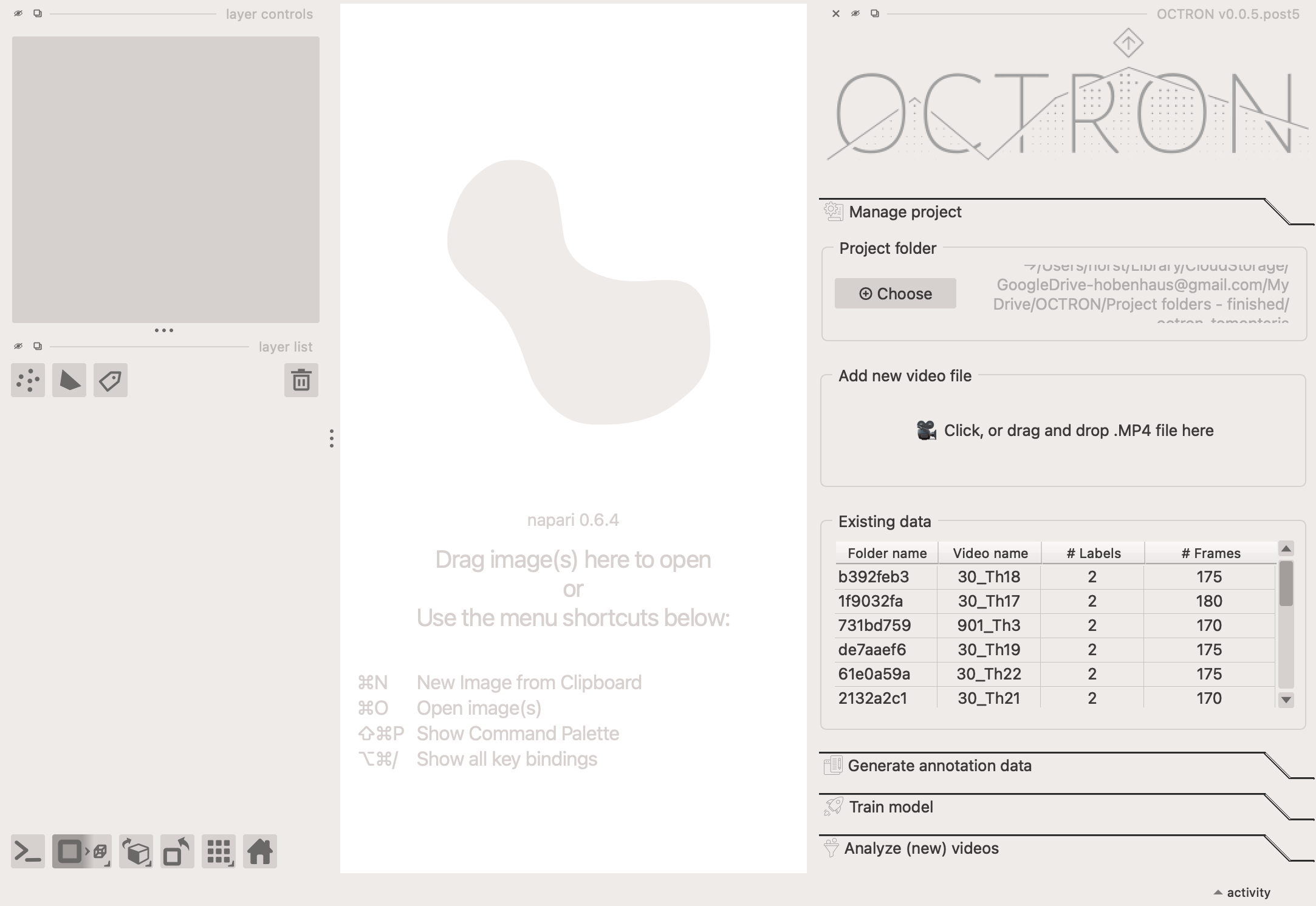 a screenshot of the 'Manage project' tab
